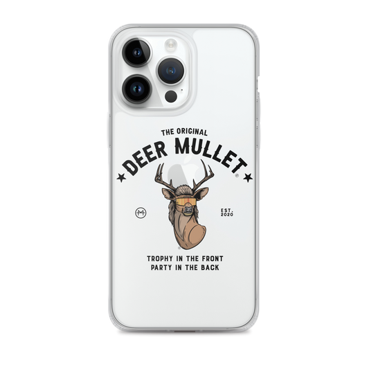 Deer Mullet Motto iPhone Case - Clear