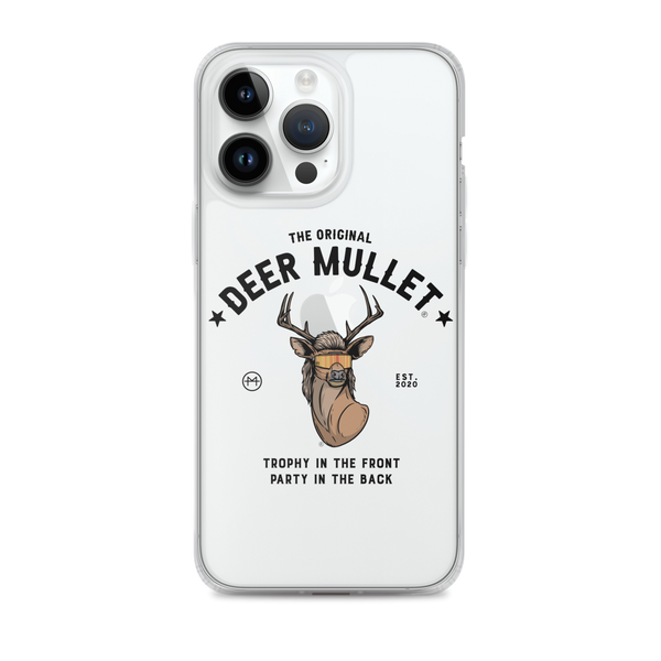 Deer Mullet Motto iPhone Case - Clear