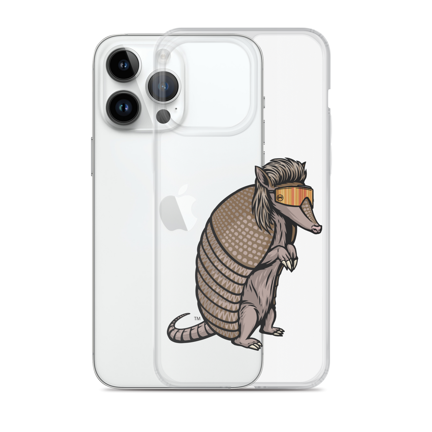 Armadillo Mullet iPhone Case - Clear