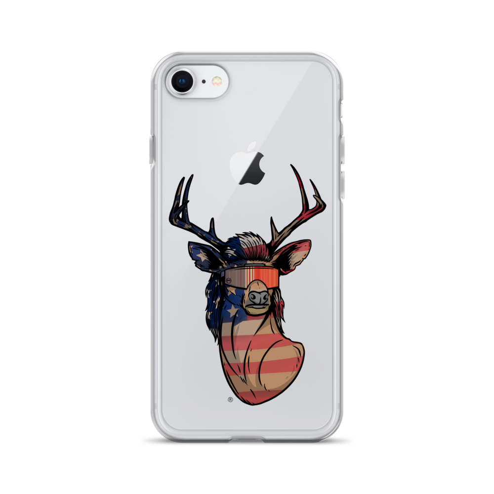 Deer Mullet USA 2.0 iPhone Case - Clear