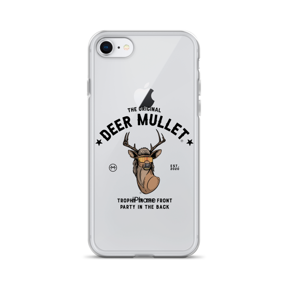 Deer Mullet Motto iPhone Case - Clear