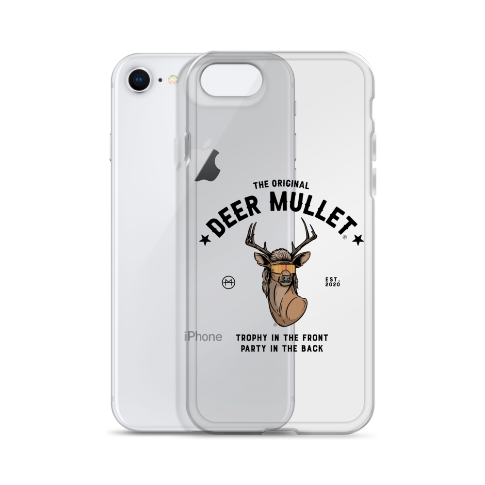 Deer Mullet Motto iPhone Case - Clear