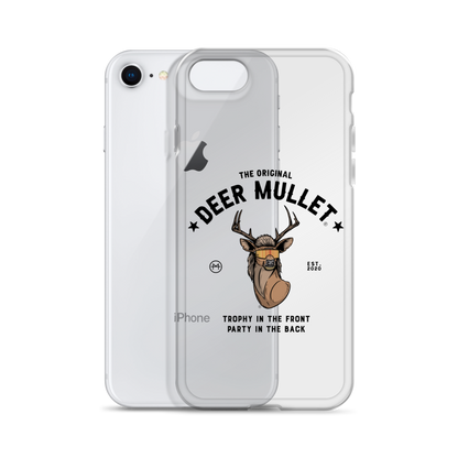 Deer Mullet Motto iPhone Case - Clear