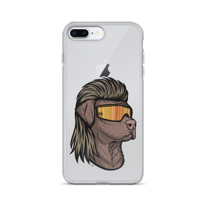 Chocolate Lab Mullet iPhone Case - Clear