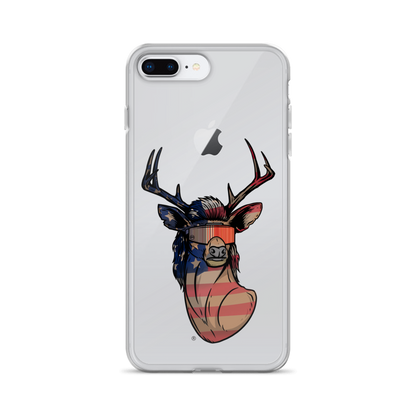 Deer Mullet USA 2.0 iPhone Case - Clear