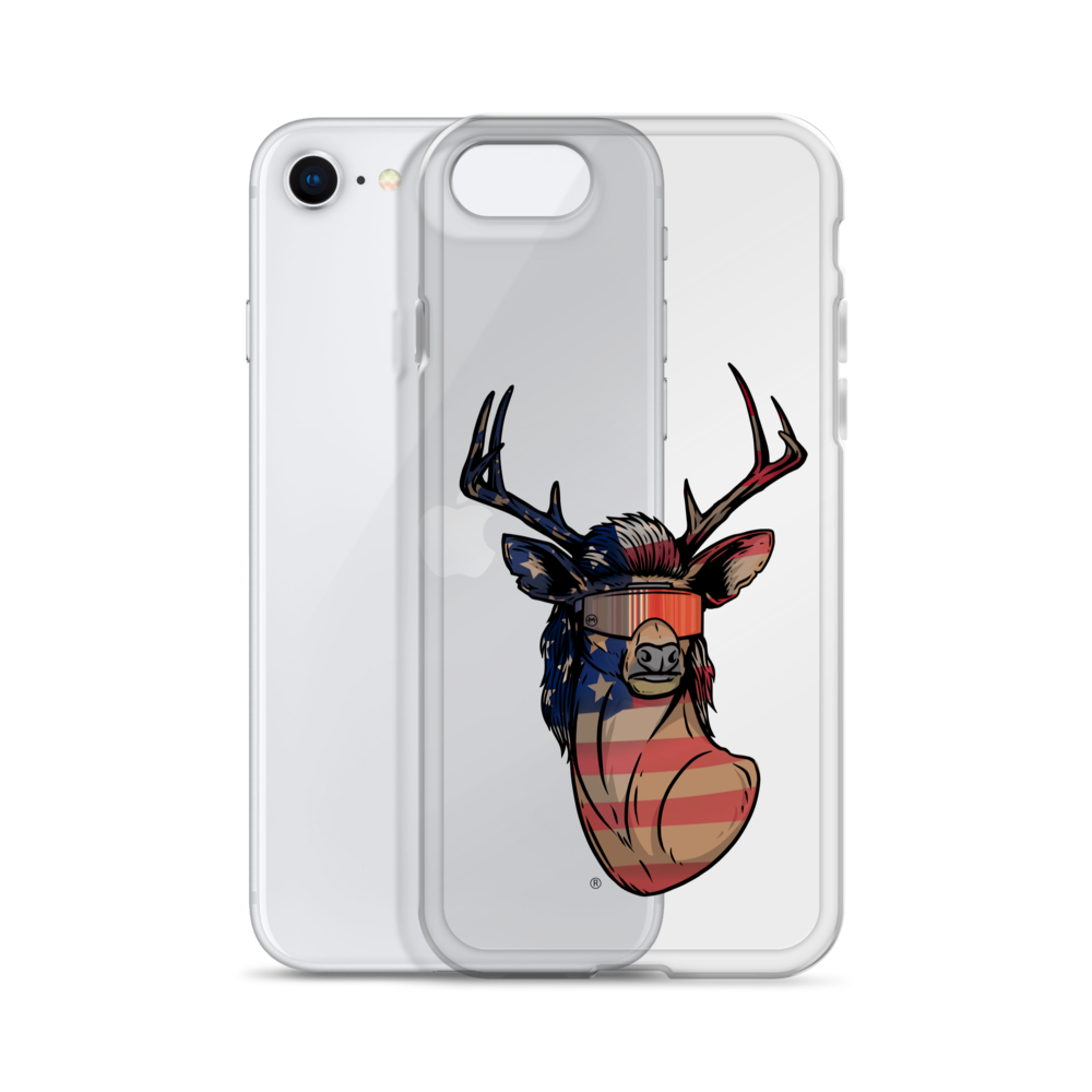 Deer Mullet USA 2.0 iPhone Case - Clear