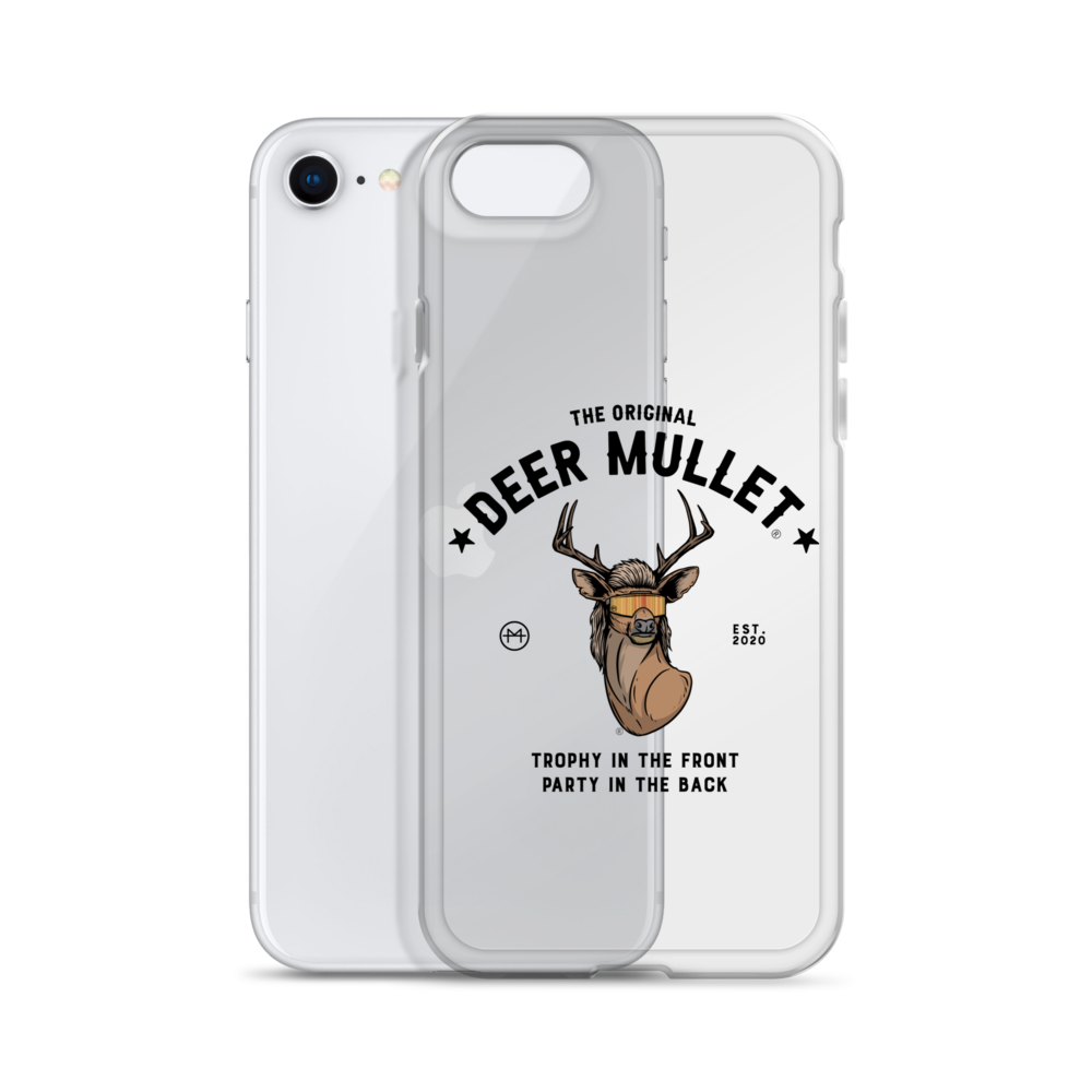 Deer Mullet Motto iPhone Case - Clear
