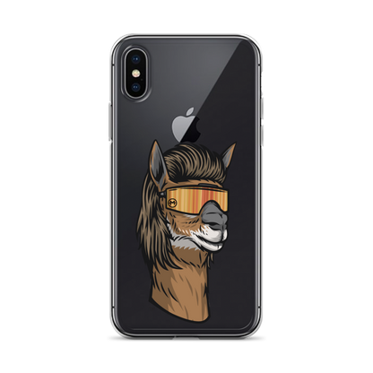 Llama Mullet iPhone Case - Clear