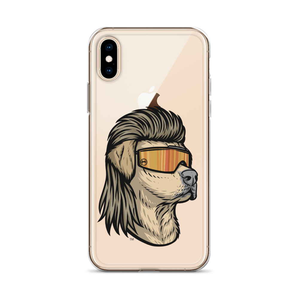 Yellow Lab Mullet iPhone Case - Clear