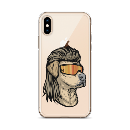 Yellow Lab Mullet iPhone Case - Clear