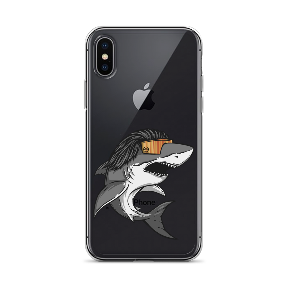 Shark Mullet iPhone Case - Clear