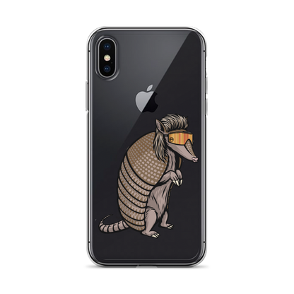 Armadillo Mullet iPhone Case - Clear