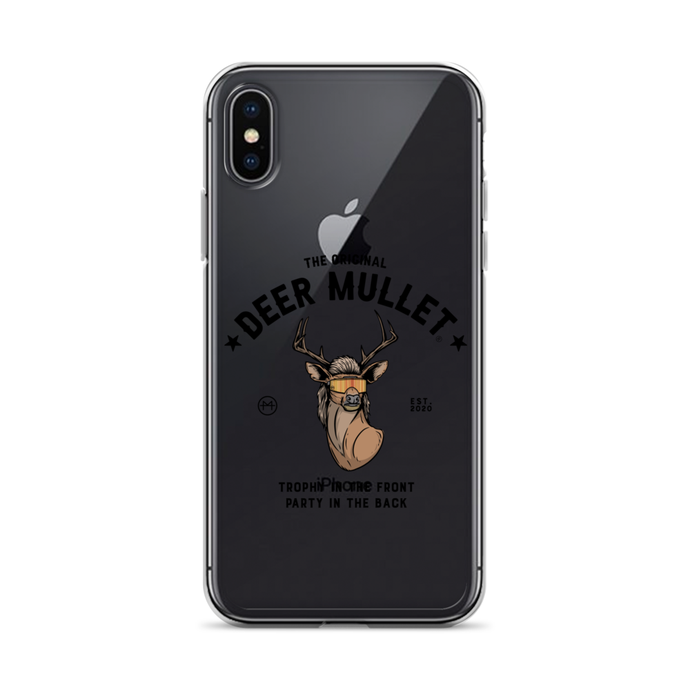 Deer Mullet Motto iPhone Case - Clear
