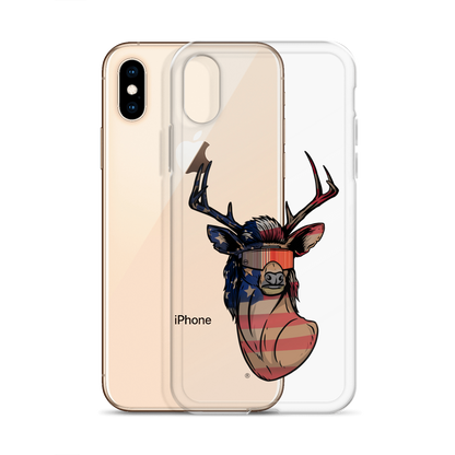 Deer Mullet USA 2.0 iPhone Case - Clear
