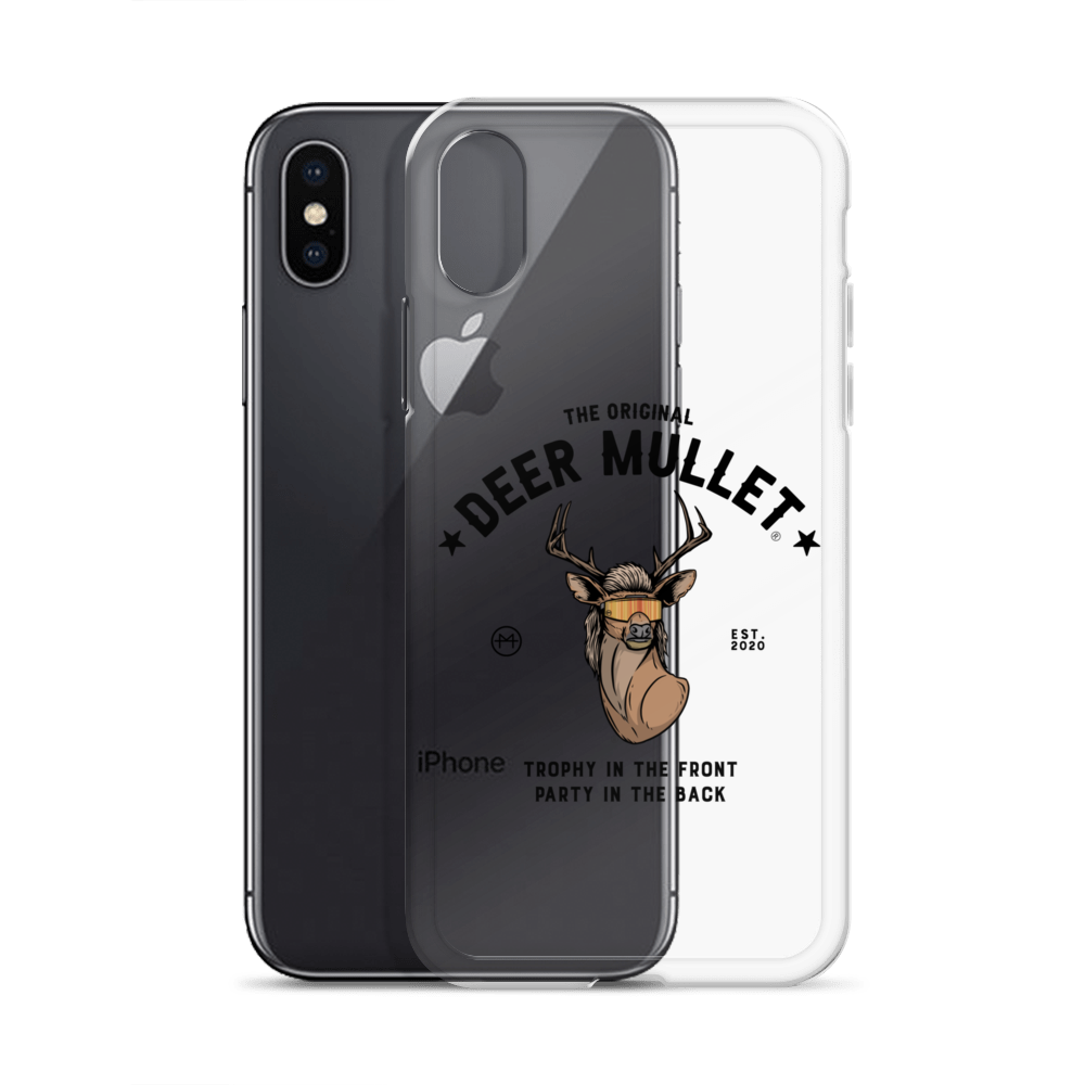 Deer Mullet Motto iPhone Case - Clear