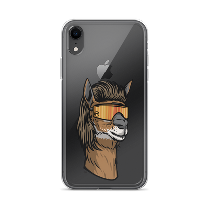 Llama Mullet iPhone Case - Clear