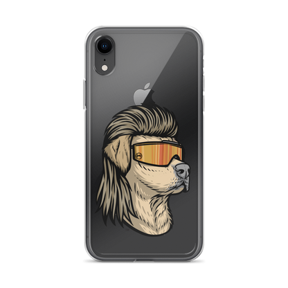 Yellow Lab Mullet iPhone Case - Clear