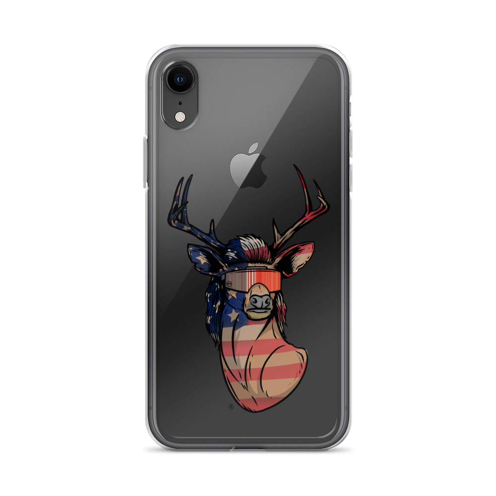 Deer Mullet USA 2.0 iPhone Case - Clear