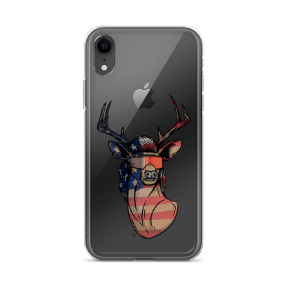 Deer Mullet USA 2.0 iPhone Case - Clear