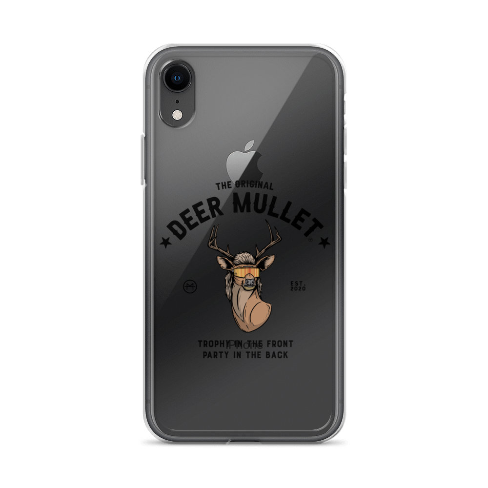 Deer Mullet Motto iPhone Case - Clear