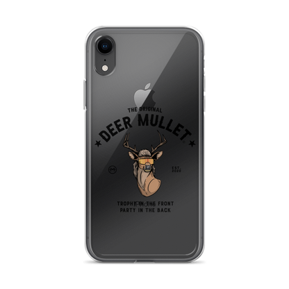Deer Mullet Motto iPhone Case - Clear
