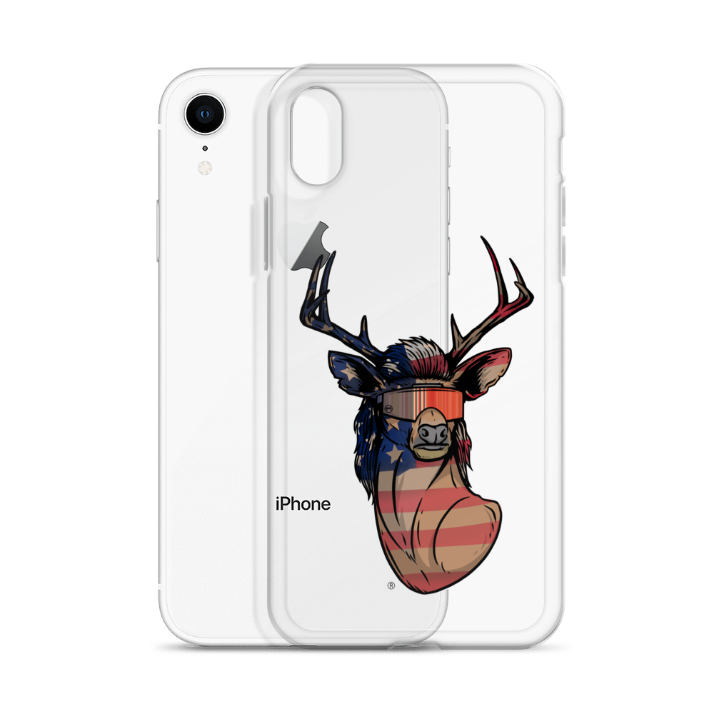 Deer Mullet USA 2.0 iPhone Case - Clear