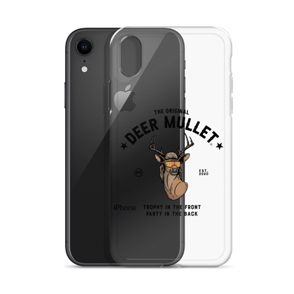Deer Mullet Motto iPhone Case - Clear