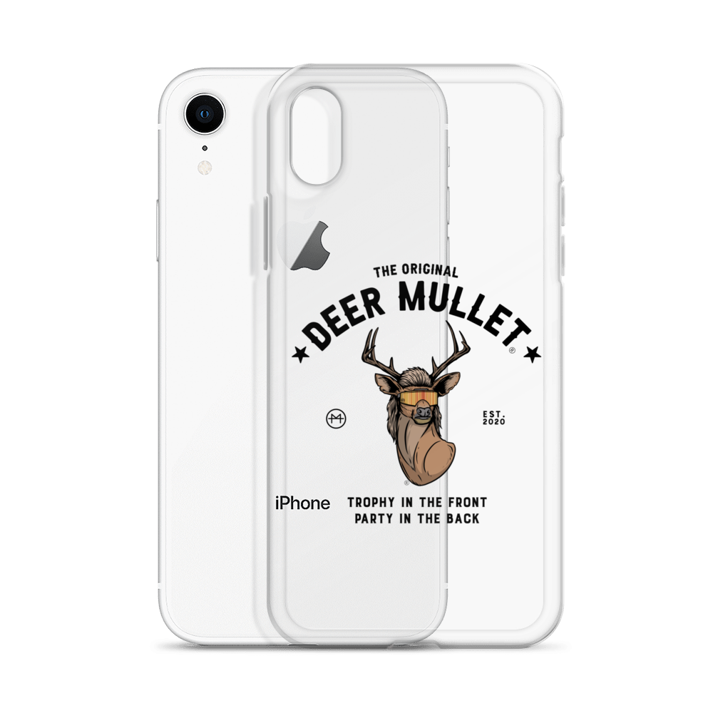 Deer Mullet Motto iPhone Case - Clear