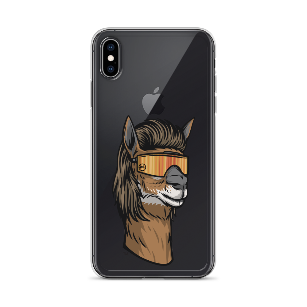 Llama Mullet iPhone Case - Clear