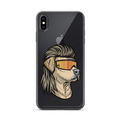 Yellow Lab Mullet iPhone Case - Clear