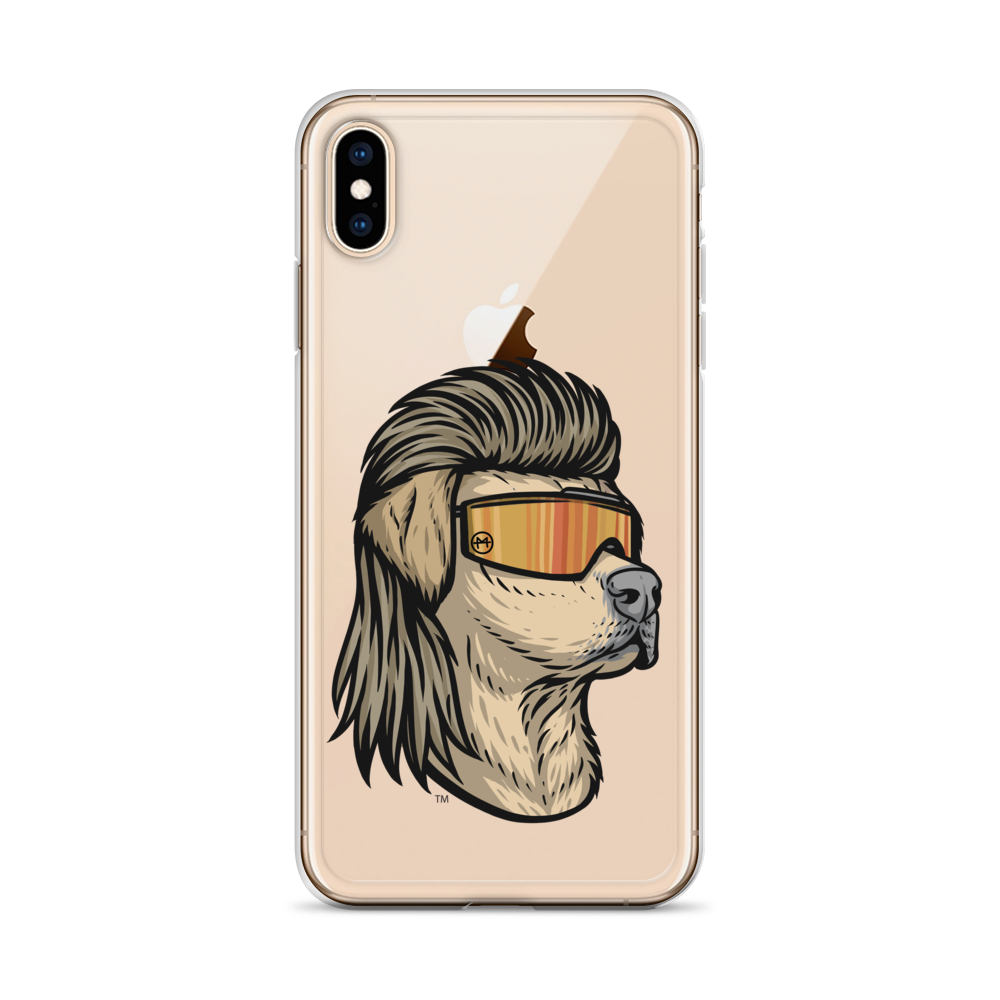 Yellow Lab Mullet iPhone Case - Clear