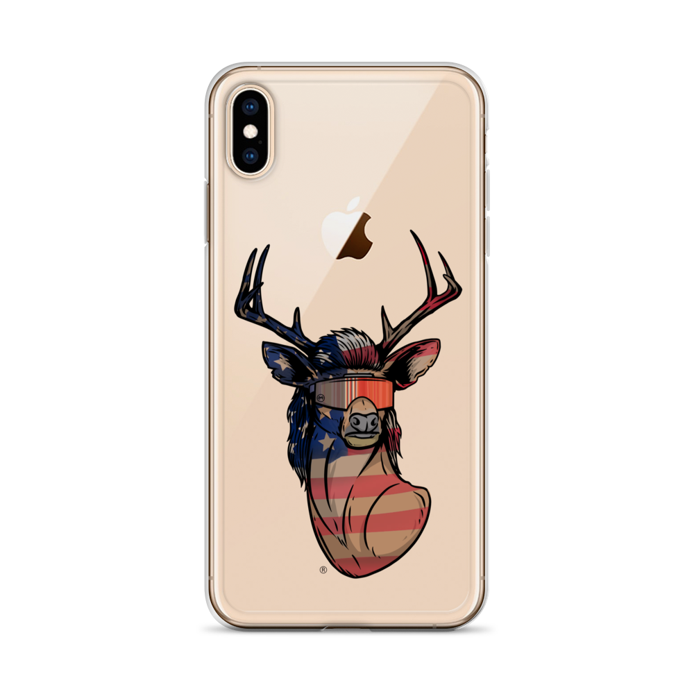 Deer Mullet USA 2.0 iPhone Case - Clear