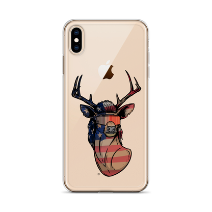Deer Mullet USA 2.0 iPhone Case - Clear