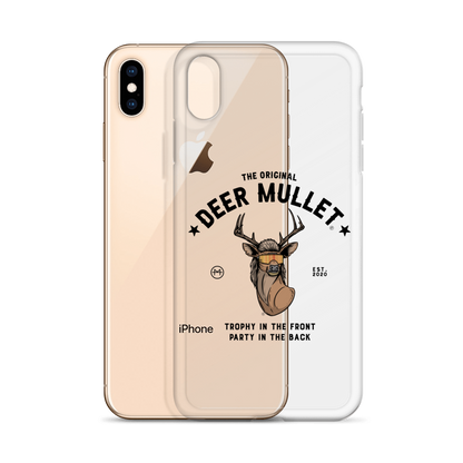 Deer Mullet Motto iPhone Case - Clear