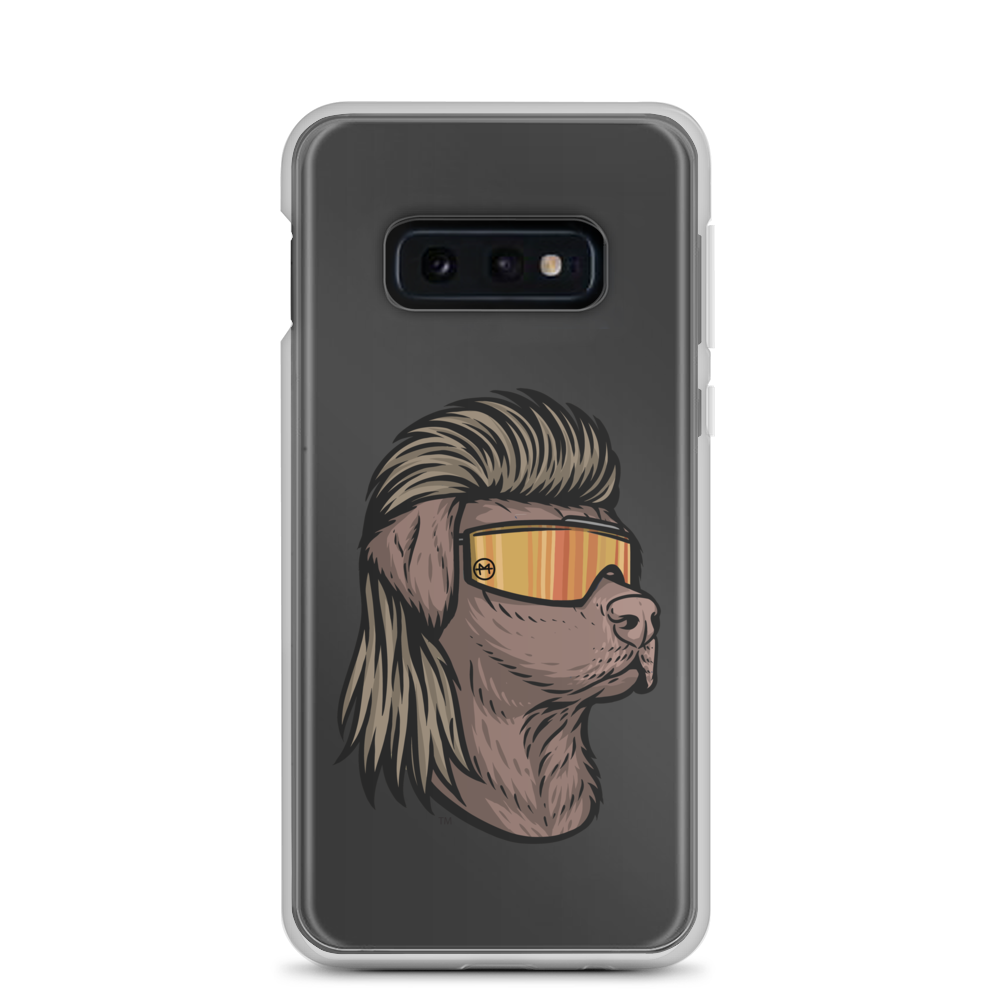 Chocolate Lab Mullet Samsung Case - Clear