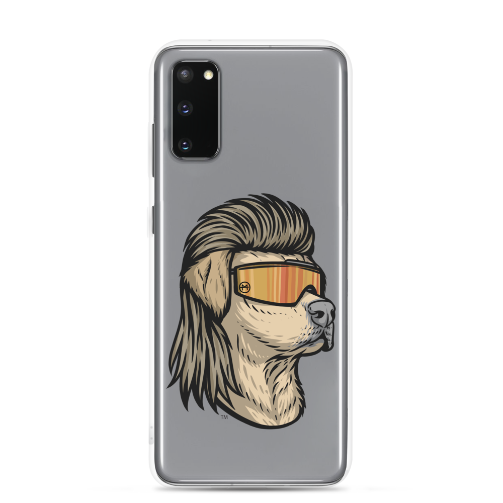 Yellow Lab Mullet Samsung Case - Clear