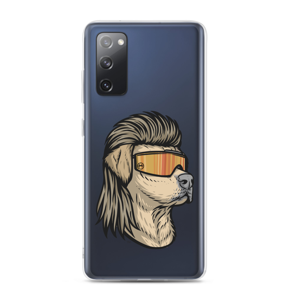 Yellow Lab Mullet Samsung Case - Clear