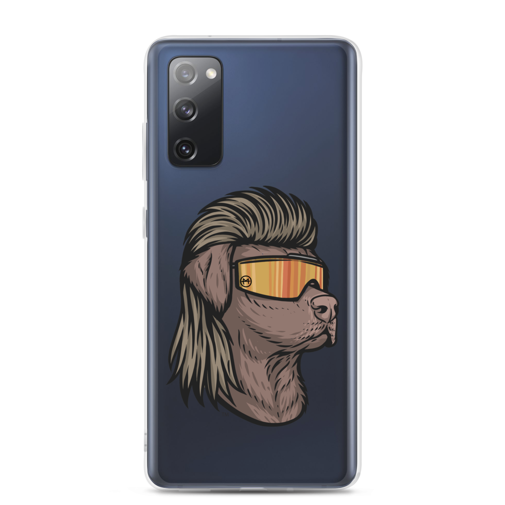 Chocolate Lab Mullet Samsung Case - Clear