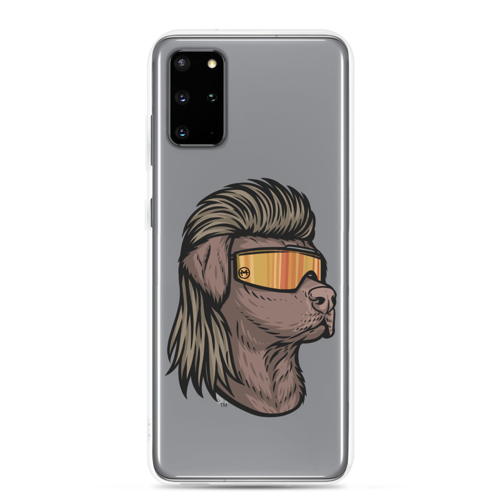Chocolate Lab Mullet Samsung Case - Clear