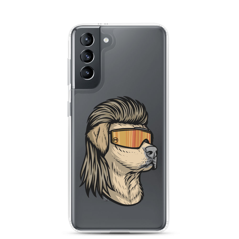 Yellow Lab Mullet Samsung Case - Clear