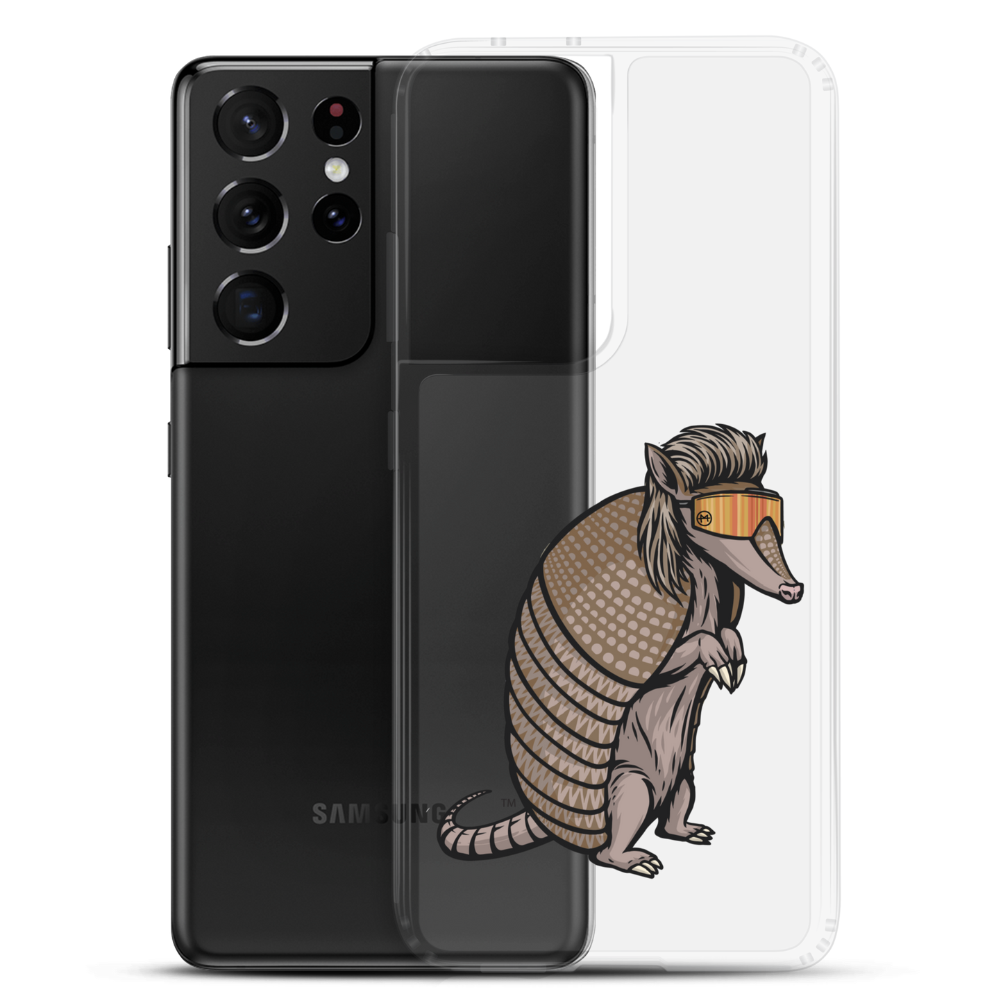 Armadillo Mullet Samsung Case - Clear