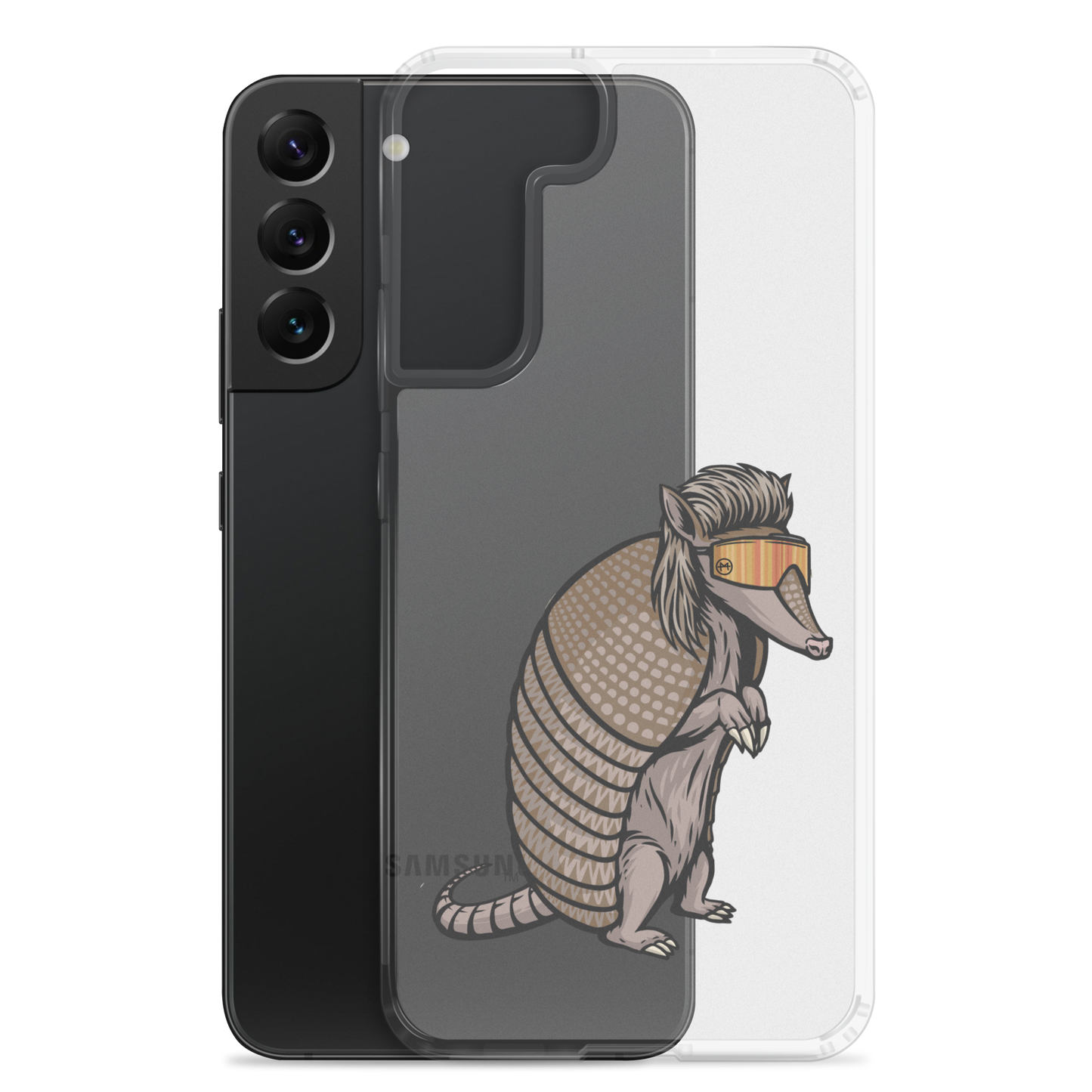 Armadillo Mullet Samsung Case - Clear