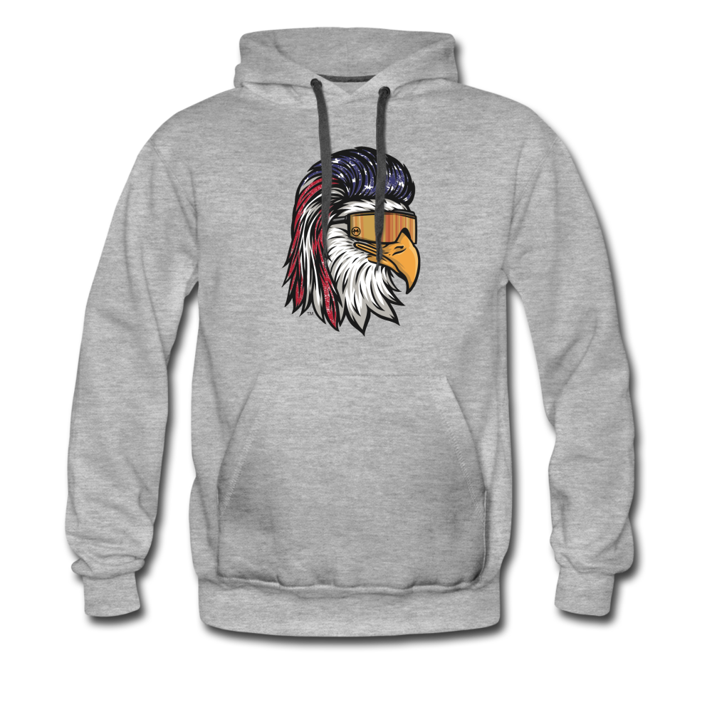 Eagle Mullet USA Premium Hoodie - heather gray