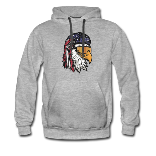 Eagle Mullet USA Premium Hoodie - heather gray