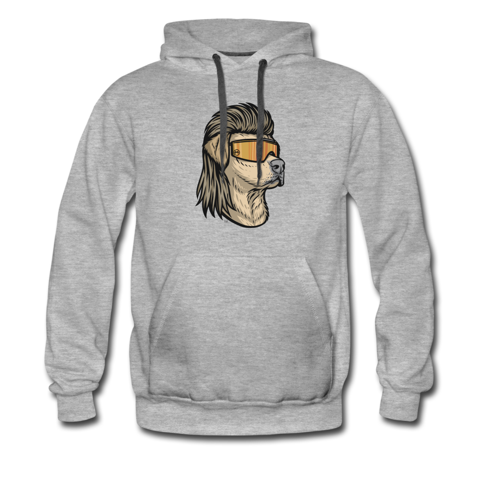 Yellow Lab Mullet Premium Hoodie - heather gray