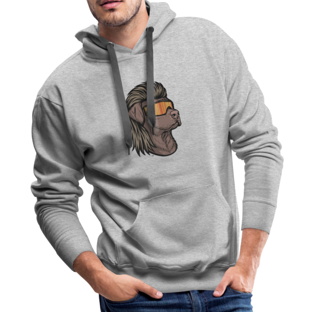 Chocolate Lab Mullet Premium Hoodie - heather gray