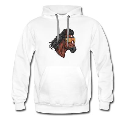 Horse Mullet Premium Hoodie - white