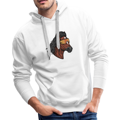 Horse Mullet Premium Hoodie - white