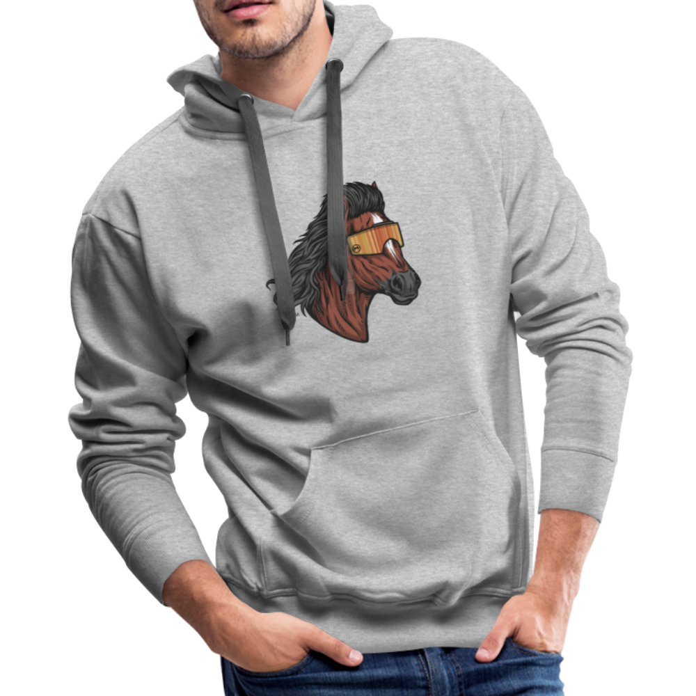 Horse Mullet Premium Hoodie - heather gray