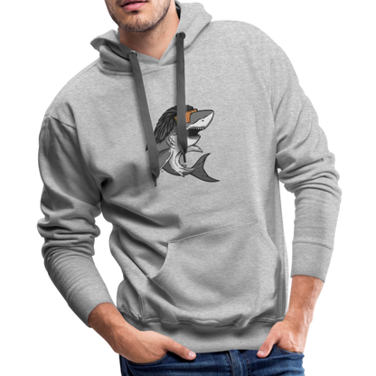 Shark Mullet Premium Hoodie - heather gray